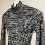 Velvet Torch Dress Mock Neck Gray Marled Long Sleeve Business Casual Neutral Photo 2