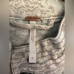 Free People Follow The Flock Sage Green Velvet Jacquard Boho Moto Jacket Size 0 Photo 2