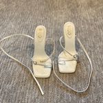 EGO  strappy white heels Photo 1