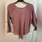 Anthropologie Saturday Sunday Pink Long Sleeve Knit Top Photo 4