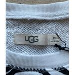 UGG NEW  Zebra Print‎ Crewneck Sweatshirt Long Sleeve Pullover XS Photo 2