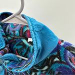 Nike Vintage 90s  Fit Colorful‎ Swirl Printed 1/2 Zip Long Sleeve Fleece Jacket S Photo 6