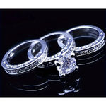 Silver Ring Set Size 6 Photo 3