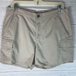 Calvin Klein Women's flat front short cargo shorts in size 12 with a 4.5" inseam Photo 0