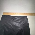 Aerie Black Faux Leather Leggings Med Photo 2