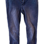 Free People  Skinny Moto Jeans Women's 27 Washed Gray Soft Stretch Zip Hem EUC Photo 0