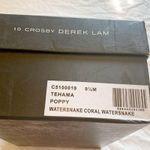 10 Crosby by Derek Lam pink watermelon snake print ankle buckle heeled sandals Size 9.5 Photo 9