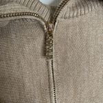 SER.O.YA Seroya Abi Oversized Sweater Light Dark Beige Size Small Preppy Brown Photo 5