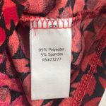 Dana Buchman Dana Buckman Blouse Womens L/XL Red Black Liquid Knit Career Teacher Night Out Photo 7