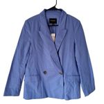 Banana Republic NWT Linen Blend Boyfriend Blazer Cornflower Blue Women’s Size 6 Photo 1