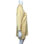 Chico's  Jacket Women Small Light Yellow Linen‎ Neutral Boho Bohemian Lagenlook Photo 1