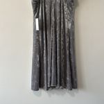 Calvin Klein  crushed velvet silver Mini Dress in Size 8 NWT Photo 9