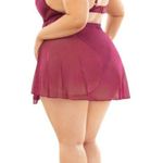 Lavish Escante Teddy Doll Of  Lace With Sheer Overlay Photo 1