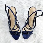 Alexandre Birman Mena Sandal in Night Blue Suede Photo 1