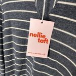 Le lis Nellie Taft  Soft Striped Long Sleeve Shirt Dress Small Gray White Stripes Photo 2