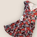 Free People Key To Your Heart Floral Mini Dress In Black Combo Small NWOT Photo 4