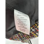 Coldwater Creek  Black Multicolor Tweed Zip Up Blazer Jacket Shaped Women 14 P Photo 7
