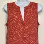 Market & Spruce  Red Sleeveless Blouse Top Loose Fit Stitch Fix Medium NWT #1760 Photo 2