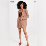 New! Favorite Daughter The First Wife Miniskirt in Toffee Houndstooth Sz 8 $188 Brown Photo 1