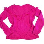 Newbury Kustom  Pink Fringed Women's Sweater v Photo 0