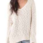 Free People  Songbird Chunky Knit Popcorn Boucle Slouchy Sweater Cream Small Photo 0