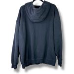 Aerie Offline By  True Black Drapey Boxy Fit Terry Cloth Pullover Hoodie Large Photo 4