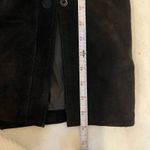 wilson's leather Vintage 90s  Black Suede Leather Pencil Skirt Button Snap Size 14 Photo 9