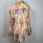 Pilcro | Anthropologie Smocked Buttondown Boho Blouse Women’s Size XXSP Pink Photo 8
