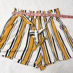 Love Tree High Waist Striped Yellow and Black Shorts Size S Photo 2