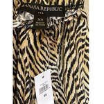 Banana Republic NWT Factory Knit Halter Black Tan Animal Print Romper Photo 3