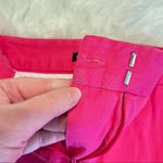 Counterparts Pink Capri Pants Woman’s Size 14 Cotton Spandex Button detail Flat Front Photo 5