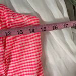 Lilly Pulitzer  - Hot Pink Gingham Strapless Bodycon Dress w/ Ruffles Size 0 Photo 3