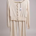 FORM For You Womens Lounge Set Knit Cardigan Pants Viscose Wool Blend Size M/L Size M Photo 1