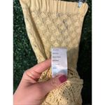 Free People Butter Yellow High Rise Crochet Cover Up Skirt Sz Small NWT Photo 3