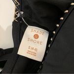 Shade & Shore  Plunge Beach Detail Black One Piece Swimsuit - Size Small Photo 3