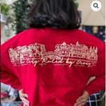 Blissfully Bookish City of Crows Game‎ Day Jersey Sz Small in Red Oversized Photo 1