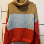 Woven Heart  Chunky Knit Turtleneck Sweater Photo 1