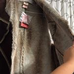 Faded Glory  Brown Vest with Plush Fur Accents Photo 11
