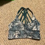 Lululemon Free To Be Moved Bra Wildwood White Multi / Green Jasper- Size 4 Photo 3