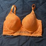 RACHEL Rachel Roy Orange Lace Bralette with Underwire size 40D Photo 0