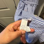 Kate Spade  New York Broome Street Blue and White Striped Shirt Dress Size XXL Photo 6