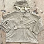 Like new Express Bleus women Beige Hooded Jacket size S Tan Photo 0