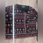 Tolani Embroidered Moto Jacket By Feathers‎ Bu  size small Photo 9