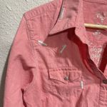 Wrangler  47 Pink Western Shirt Long Sleeve Large Cotton Embroidered Metal Button Photo 9