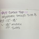 Pretty Little Thing  Top Women 8 Rose Renaissance Strappy Quilt Detail Corset Photo 9