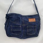 Vintage Denim Shoulder Bag Blue Photo 2