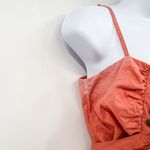 Vintage Y2K 2000s Puka Shell Beaded Tunic Tie Back Tank Top Pink Photo 5