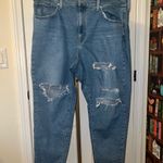 Levi's Levi’s High Waisted Mom Blue Distressed Denim Jeans Size 18W Photo 0