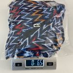 Sweet Storm  women’s electric blue red orange geometric cinched high neck dress M Photo 7