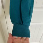 EUC | Women’s cropped off shoulder long sleeve car decal top medium Blue Photo 3